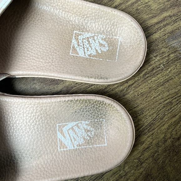 Vans Sepia Rose Checkered Slides Size 8 - Picture 9 of 11